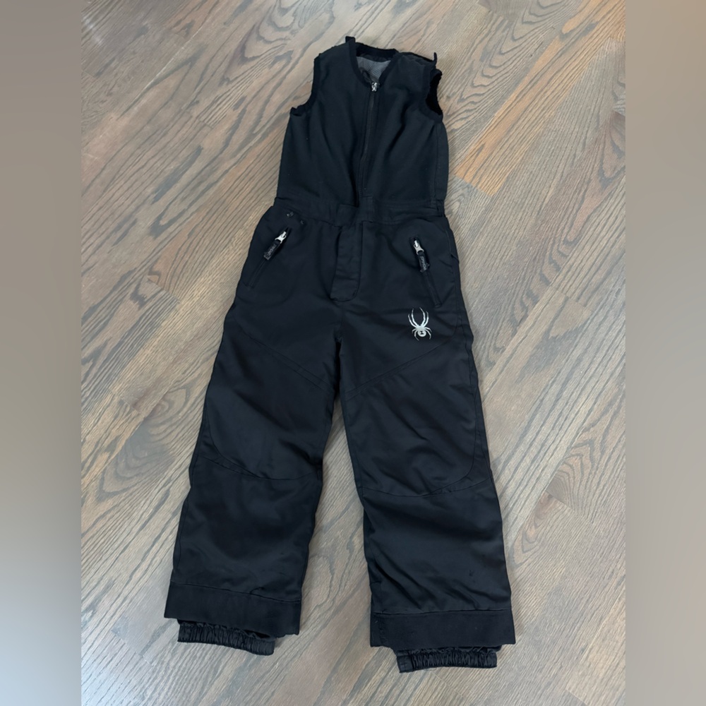 Spyder Ski Bibs Black Boy size 6